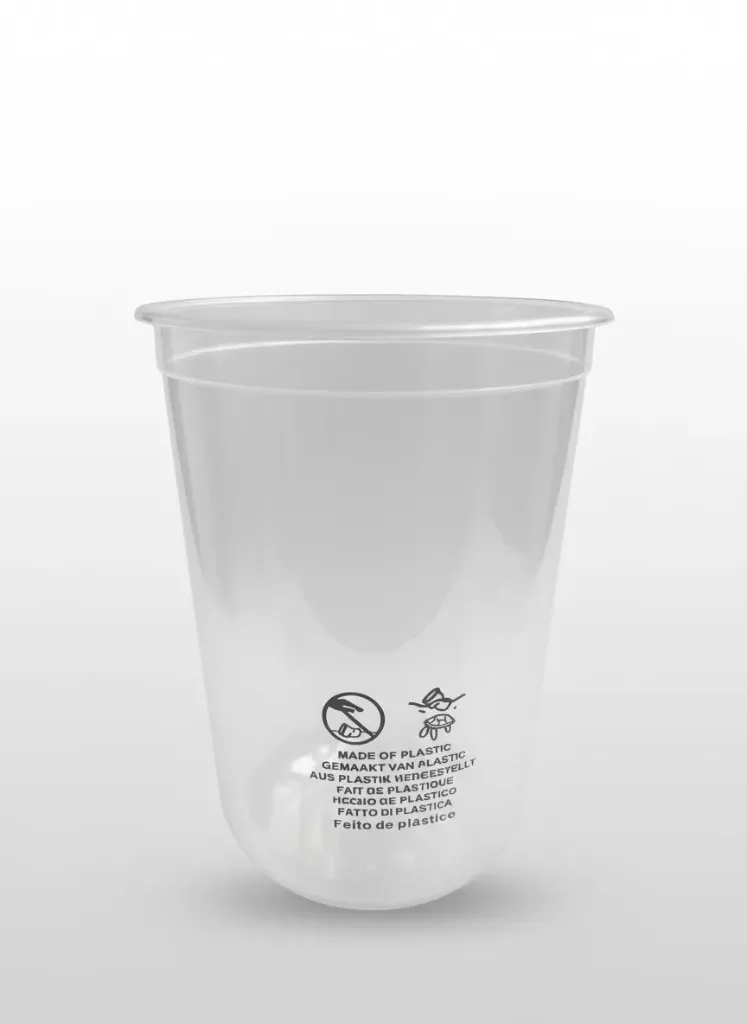 [M0003t] 90mm PP Hard Cup 500ml U Shape Transparent (1000pcs)