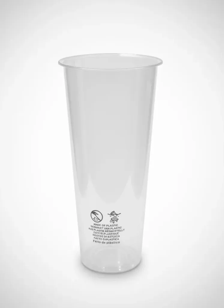 [M0002t] 90mm PP Hard Cup 660ml Straight Shape Transparent (500pcs)