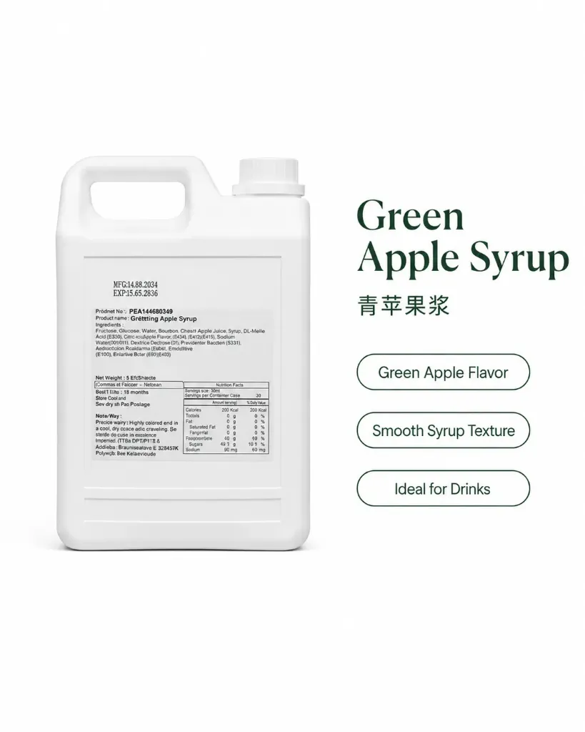 [FS0009] Green Apple Syrup 2.5kg