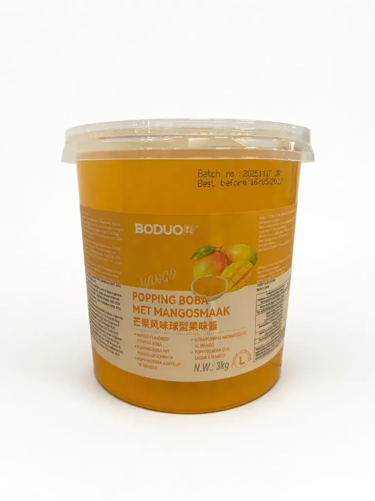 [TP0008] Mango Flavored Popping Boba 3kg_BD