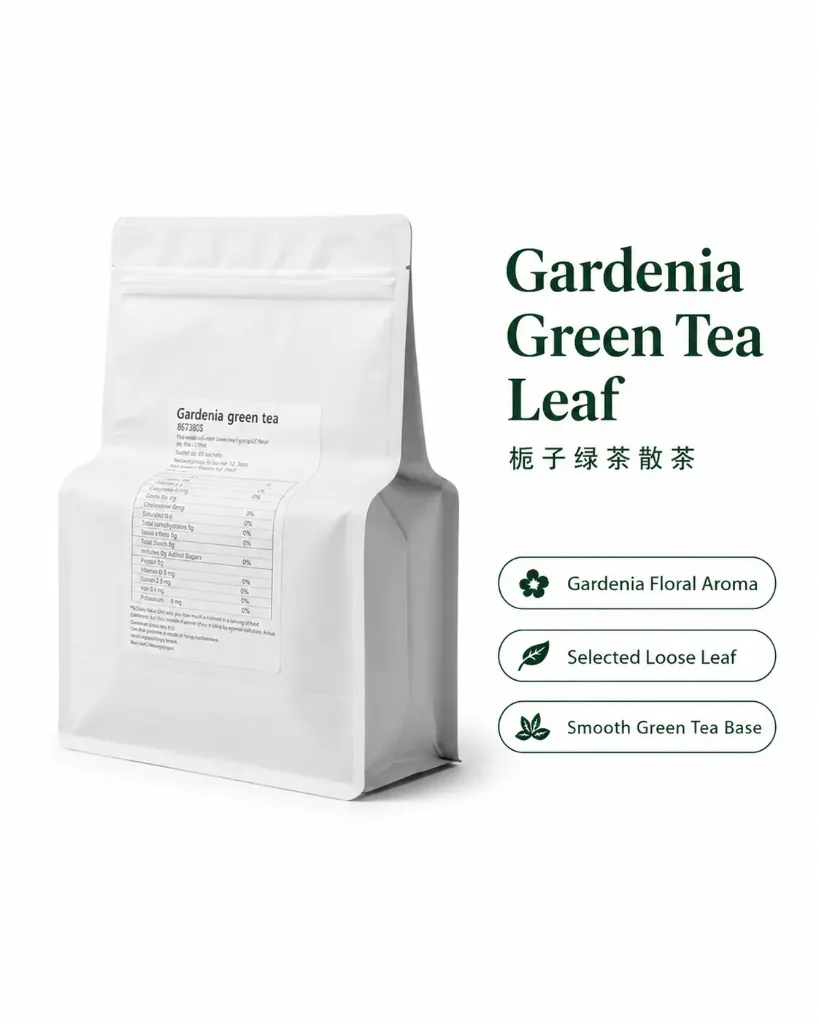 栀子绿茶 散茶 500g