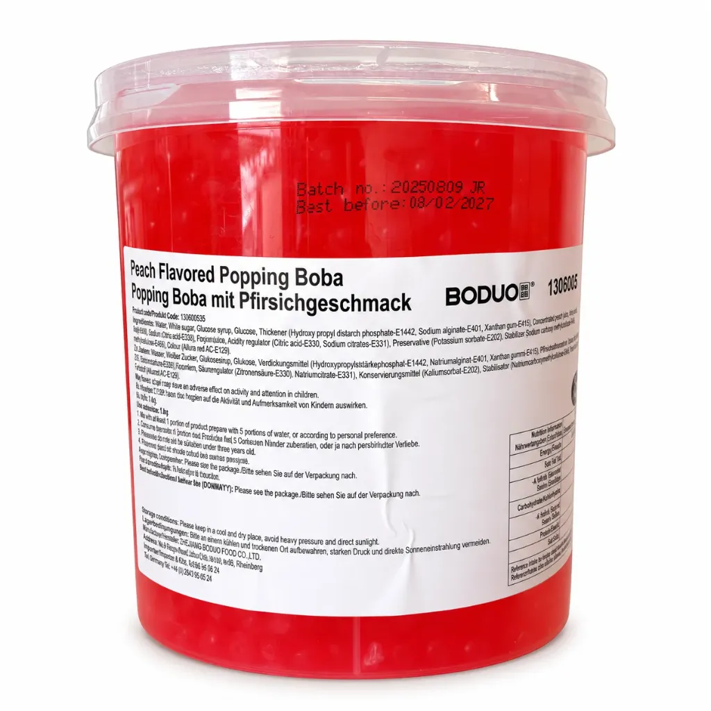 Peach Flavored Popping Boba 3.2kg_BD