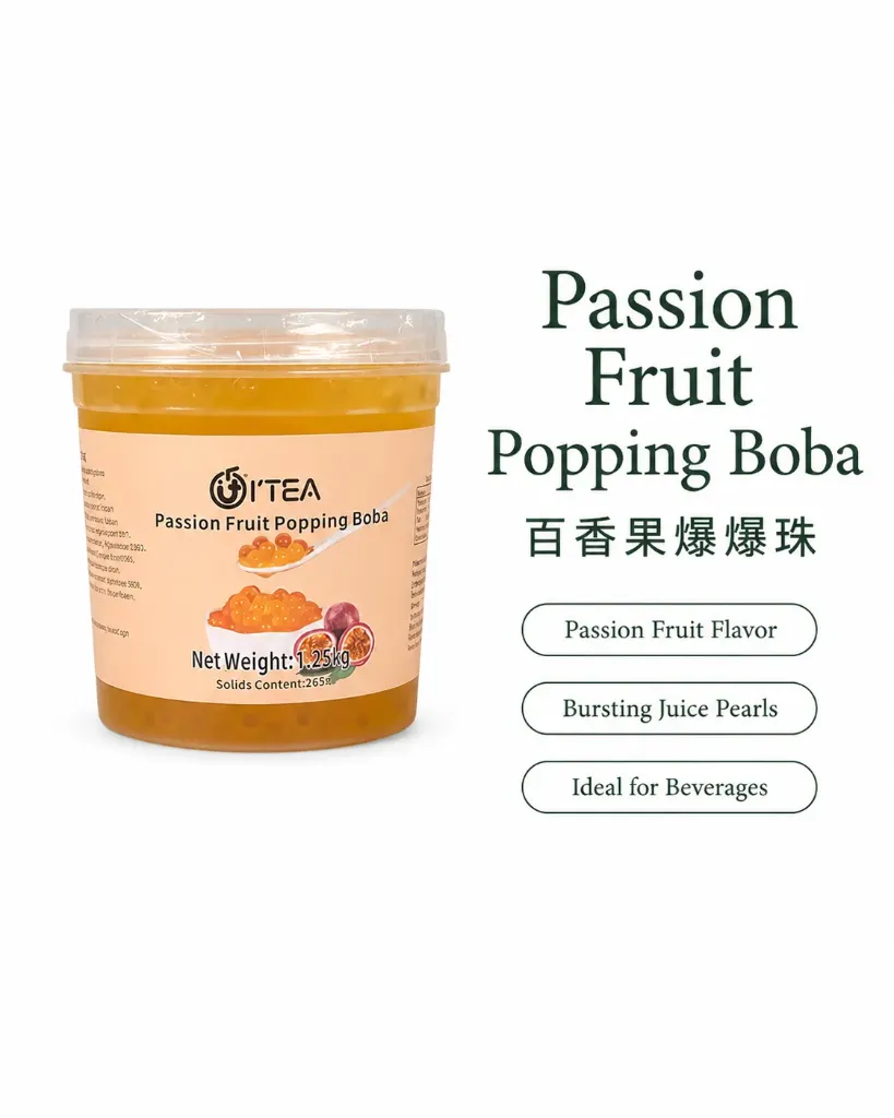 [TP0003] Passion Fruit Flavored Popping Boba Small 1.25kg